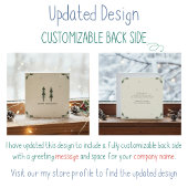 Modern Minimalist Corporate Holiday Card Kaart