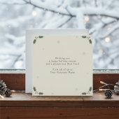 Modern Minimalist Corporate Holiday Card Kaart