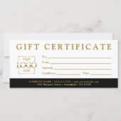 Modern Minimalist Custom Business Gift Certificate (Voorkant)