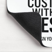 Modern Minimalist Customizable 9.25x7.75" Muismat (Hoek)