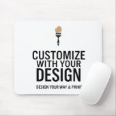 Modern Minimalist Customizable 9.25x7.75" Muismat (Met muis)