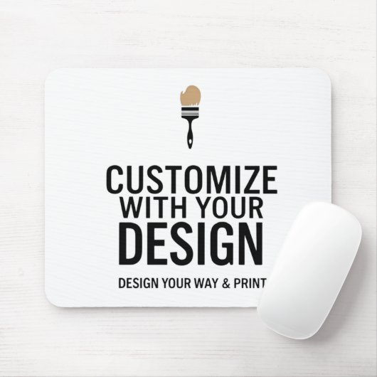  Modern Minimalist Customizable 9.25x7.75" Muismat (Met muis)