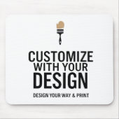 Modern Minimalist Customizable 9.25x7.75" Muismat (Voorkant)