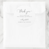 Modern Minimalist dank u Ronde Sticker (Tas)