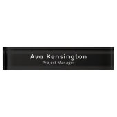 Modern Minimalist Desk Name Plate | Personalized  Naambordje (Voorkant)