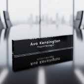 Modern Minimalist Desk Name Plate | Personalized  Naambordje