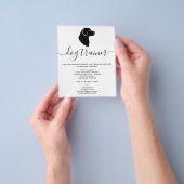 Modern minimalist Dog Silhouette - Dog Trainer Flyer (Hand)