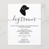 Modern minimalist Dog Silhouette - Dog Trainer Flyer (Voorkant)