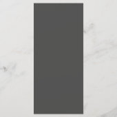 Modern Minimalist Dusty Gray Wedding Flat Menu (Achterkant)