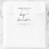Modern Minimalist Editable Candle Label Template (Tas)