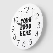 Modern Minimalist Editable Company Business Logo Grote Klok (Hoek)