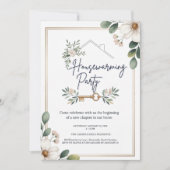 Modern Minimalist Editable Housewarming Invitation Kaart (Voorkant)