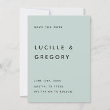 Modern Minimalist Editorial All Caps Seafoam