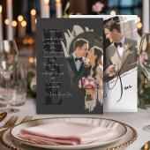 Modern Minimalist Elegant Brush Stroke Thank You Kaart