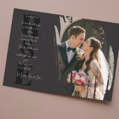 Modern Minimalist Elegant Brush Stroke Thank You Kaart