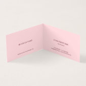 Modern Minimalist Elegant Create Your Own Visitekaartje (Binnen)