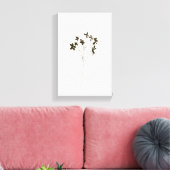 Modern minimalist elegant line drawing flowers canvas afdruk (Insitu (Woonkamer))