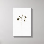Modern minimalist elegant line drawing flowers canvas afdruk (Voorkant)