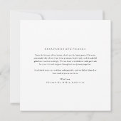 Modern Minimalist Elegant Photo Wedding Bedankkaart (Achterkant)