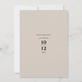 Modern Minimalist Elegant Silver Grey Wedding Kaart