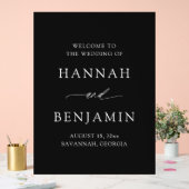 Modern Minimalist Elegant Simple Wedding Welcome Acryl Bord (Huwelijk)