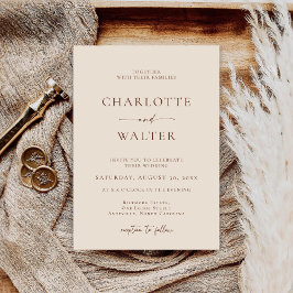 Modern Minimalist Elegant Wedding Invitations Save The Date