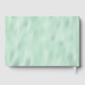 Modern Minimalist Emerald and Gold Wedding Gastenboek (Achterkant)