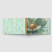 Modern Minimalist Emerald and Gold Wedding Gastenboek (Volledig)