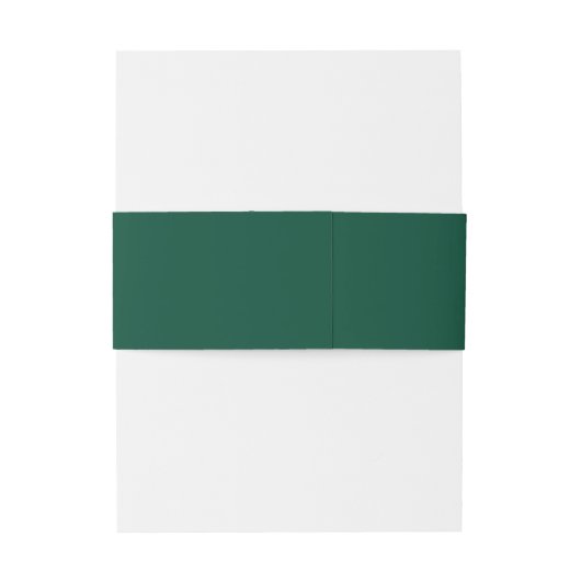 Modern minimalist Emerald Green Gold Uitnodigingen Wikkel (Achterkant Voorbeeld)