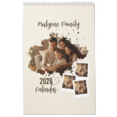 Modern Minimalist Family Photo Calendar 2026 Kalender (Hoes)