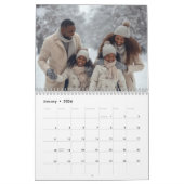 Modern Minimalist Family Photo Calendar Kalender (Jan 2026)