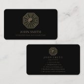 Modern Minimalist Feng Shui Lotus Mandala Visitekaartje (Voorkant / Achterkant)