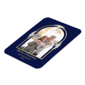 Modern minimalist Floral Arch Foto Royal Blue Magneet (Linkerzijde)