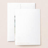 Modern minimalist Floral Bouquet Wedding Folie Kaarten (Met envelop)