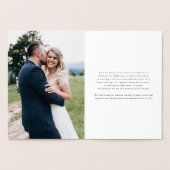 Modern minimalist Floral Bouquet Wedding Folie Kaarten (Binnen)