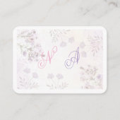 Modern Minimalist Floral RSVP Card | Lavender Rose Informatiekaartje (Achterkant)