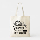 Modern Minimalist funny Quotes Tote Bag (Achterkant)