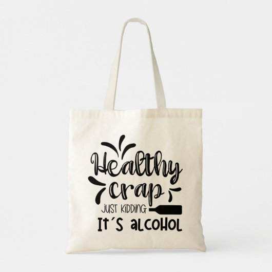 Modern Minimalist funny Quotes Tote Bag (Achterkant)