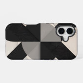 Modern Minimalist Geometric iPhone 16 Hoesje (Achterkant horizontaal)