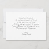 Modern minimalist Godmoeder-fotovoorstel (Achterkant)