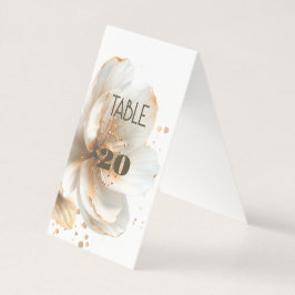 Modern Minimalist Gold and White Wedding Kaart