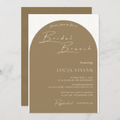 Modern minimalist Golden Dust Vrijgezellenfeest Br Kaart (Voorkant / Achterkant)