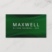 Modern Minimalist Green Dentist Visitekaartje (Voorkant)