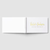 Modern minimalist handwritten script wedding gastenboek (Volledig)