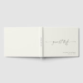 Modern Minimalist Heart Script Wedding Gastenboek (Volledig)