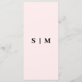 Modern Minimalist Ik spion bruiloft spel Foto's de Menu (Achterkant)
