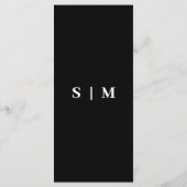 Modern Minimalist Ik spion bruiloft spel Foto's de Menu (Achterkant)