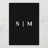 Modern Minimalist Ik spion bruiloft spel Foto's de Programmakaart (Achterkant)