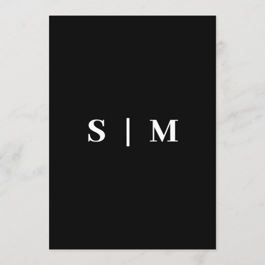 Modern Minimalist Ik spion bruiloft spel Foto's de Programmakaart (Achterkant)