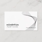 Modern Minimalist Innovation Company Sleek White Visitekaartje (Voorkant)